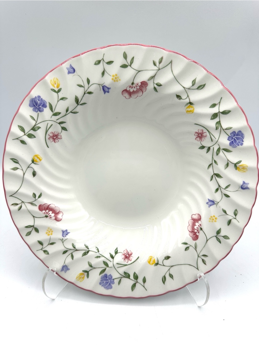 2 Summer Chintz Soup Bowls by Johnson Bros. Made in England